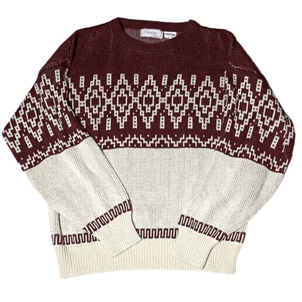 Vintage celebrity club grandpa sweater size large